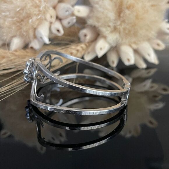 VINTAGE Silver plated cuff - Picture 3 of 4